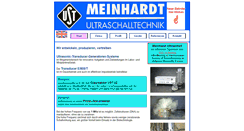 Desktop Screenshot of meinhardt-ultraschall.de